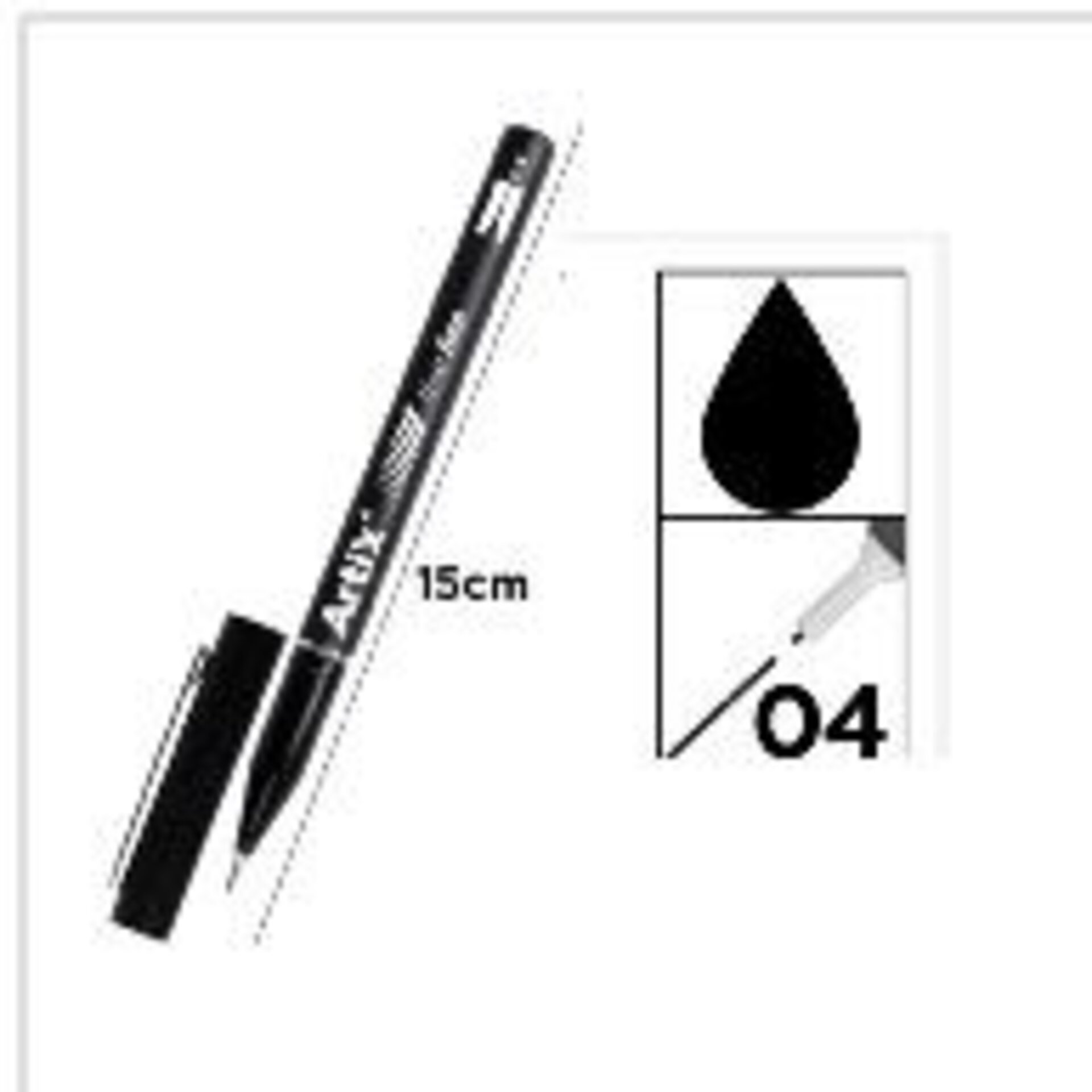 ROTULADOR CALIBRADO NEGRO - 2